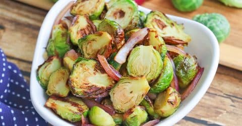 Coles de Bruselas caramelizadas y ahumadas