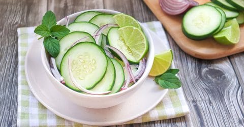 Ensalada de pepino cohombro