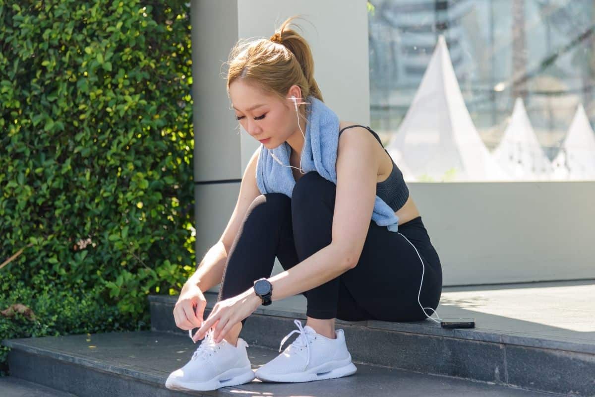 woman exercising